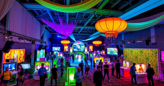 Cenografia para eventos transforma espaços e encanta convidados com criatividade e inovação