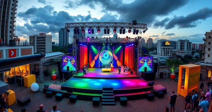 Cenografia em SP transforma eventos com criatividade e inovação